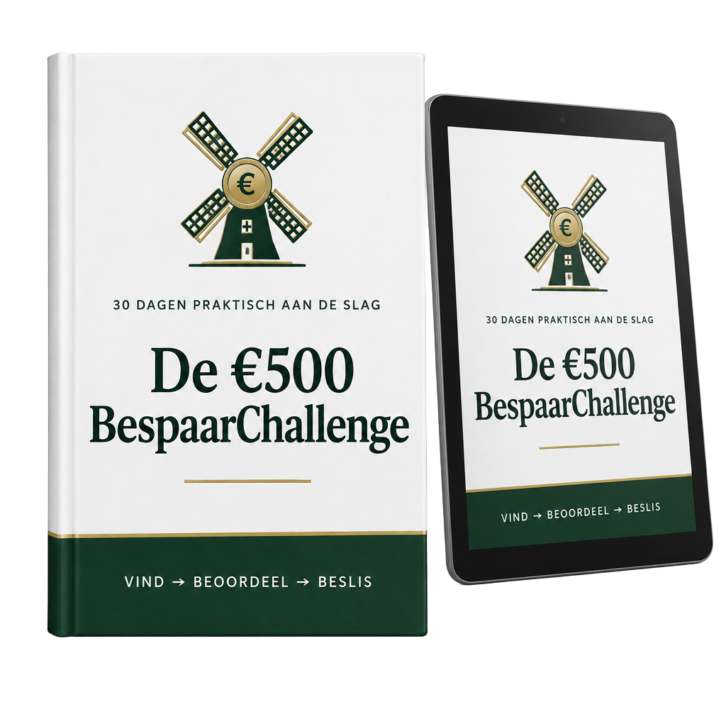 De €500 BespaarChallenge ebook en checklist
